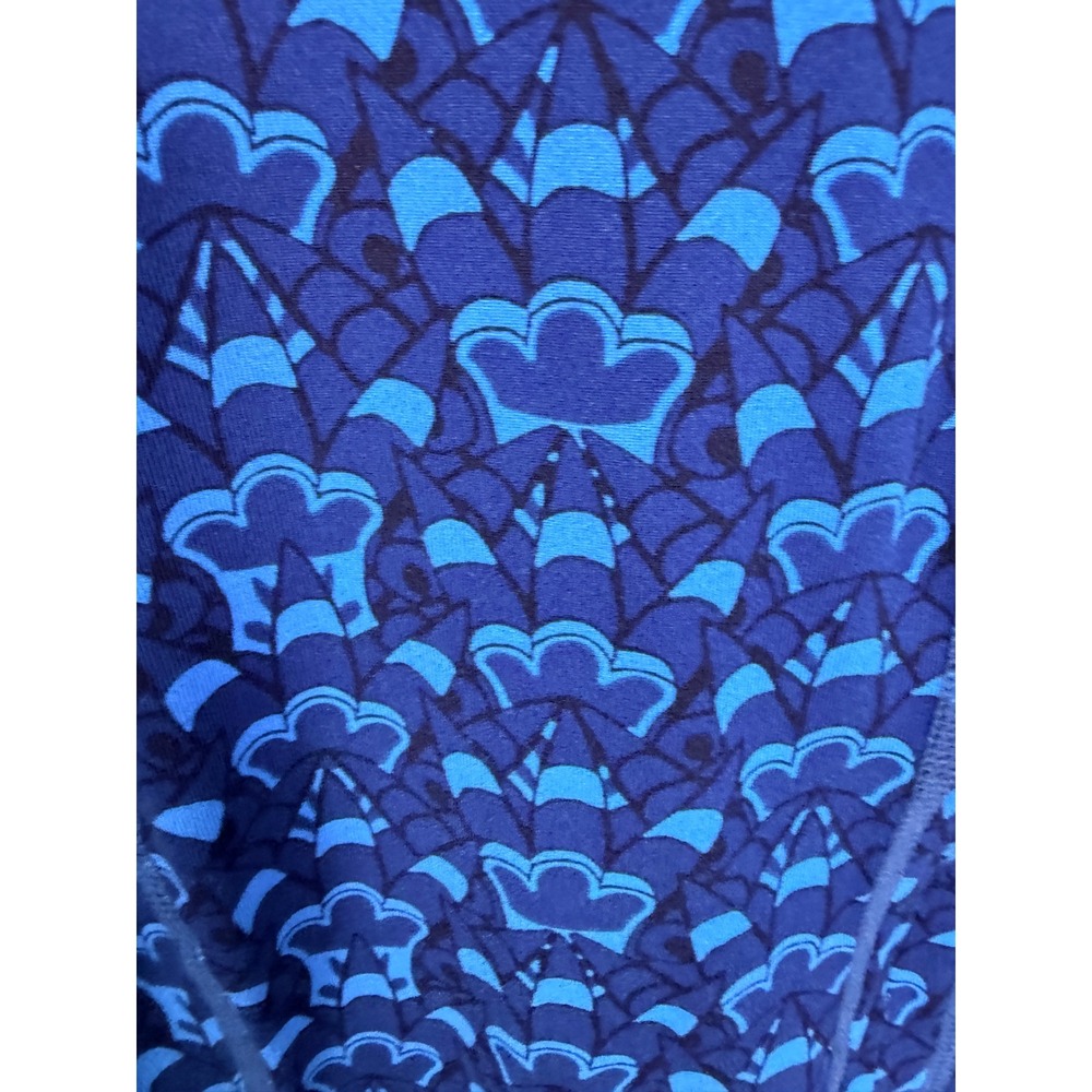 Title Nine Dream A-line Dress Womens S Blue Geometric Print 1/4 Zip Long Sleeve - Picture 5 of 10